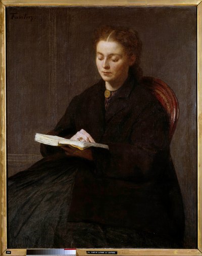Henri Fantin Latour Olvasófestménye (Fantin-Latour alkotó: Ignace Henri Jean Fantin Latour