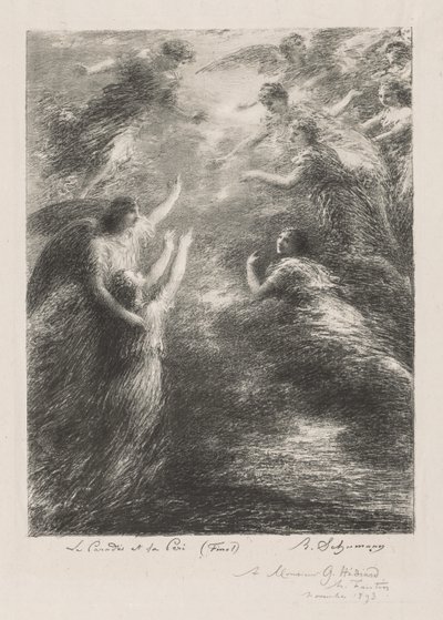 Paradicsom és Peri alkotó: Ignace Henri Jean Fantin Latour