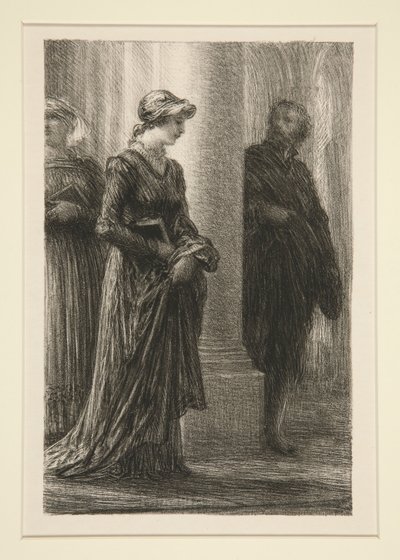 A nürnbergi mesterénekesek: I. felvonás, Walther találkozója és alkotó: Ignace Henri Jean Fantin Latour
