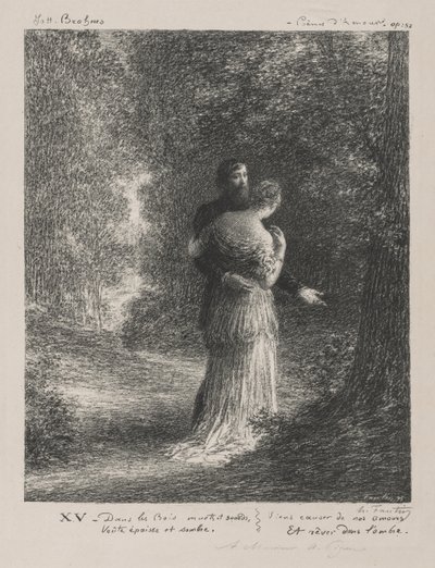 Szerelmes versek (harmadik lemez) alkotó: Ignace Henri Jean Fantin Latour