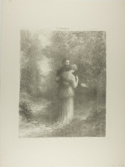 Szerelmes versek, első tányér alkotó: Ignace Henri Jean Fantin Latour