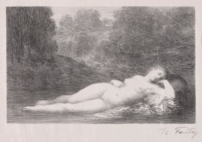 A Vízben fekve alkotó: Ignace Henri Jean Fantin Latour