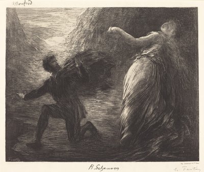 Manfred és Astarte (1. lemez) alkotó: Ignace Henri Jean Fantin Latour