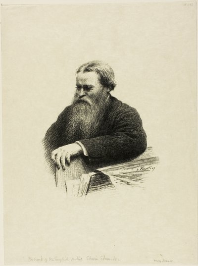 Edwin Edwards művész portréja alkotó: Ignace Henri Jean Fantin Latour