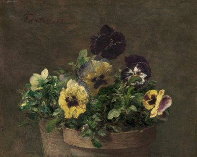 Cserepes árvácska, 1883. alkotó: Ignace Henri Jean Fantin Latour