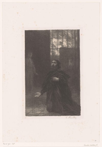 Rienci Istenhez imádkozik Rienci. Acte V. Prière de Rienci Richard Wagner élete és művei (sorozat címe) alkotó: Ignace Henri Jean Fantin Latour