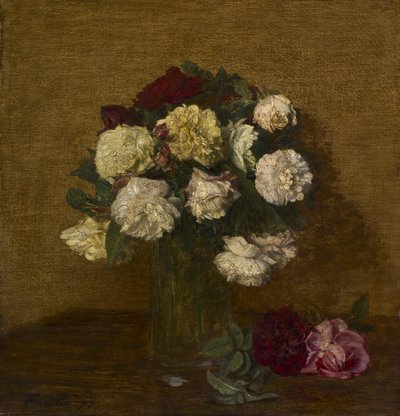 Rózsák vázában, 1878 alkotó: Ignace Henri Jean Fantin Latour