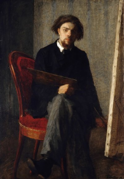 Önarckép, 1858. alkotó: Ignace Henri Jean Fantin Latour