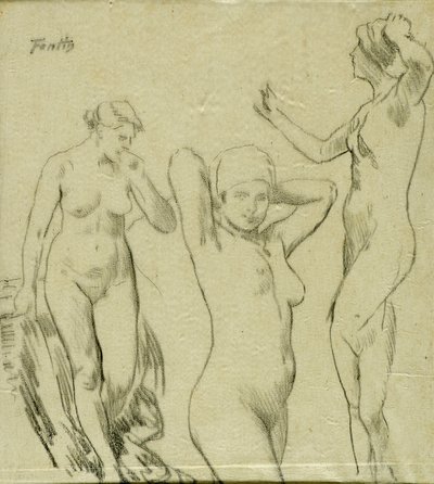 Tanulmány [Női aktok] alkotó: Ignace Henri Jean Fantin Latour