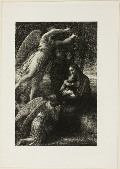Krisztus gyermekkora: A Szent Család nyugalma alkotó: Ignace Henri Jean Fantin Latour