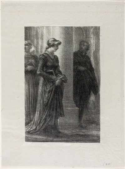 The Mastersingers of Nuremberg, I. felvonás: Walther és Eva találkoznak alkotó: Ignace Henri Jean Fantin Latour
