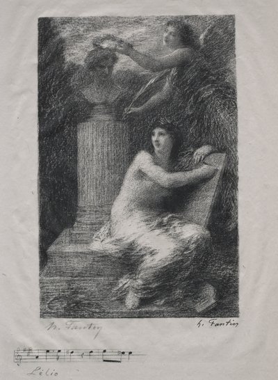 Berliozhoz (kis tányér) alkotó: Ignace Henri Jean Fantin Latour