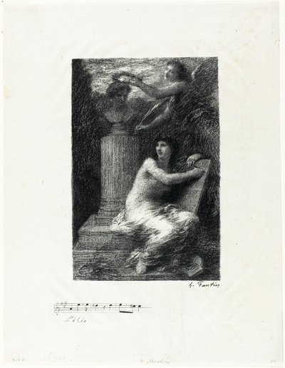 Berlioznak, kis tányér alkotó: Ignace Henri Jean Fantin Latour
