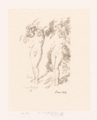 Éva két tanulmánya alkotó: Ignace Henri Jean Fantin Latour