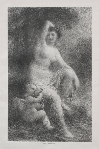Vénusz és Ámor alkotó: Ignace Henri Jean Fantin Latour