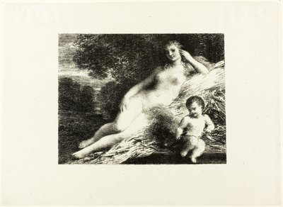 Vénusz és Ámor, második lemez alkotó: Ignace Henri Jean Fantin Latour