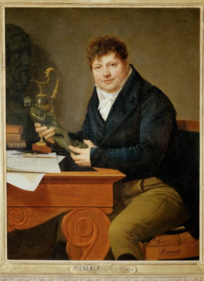 Antoine-Andre Ravrio, császári bronzműves, a művész unokatestvére ... alkotó: Henri Francois Riesener