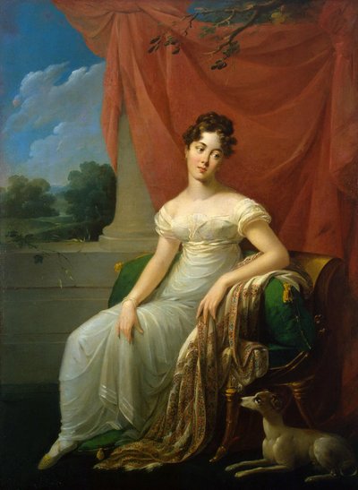 Sofia Apraxina portréja, 1818 alkotó: Henri Françoiss Riesener