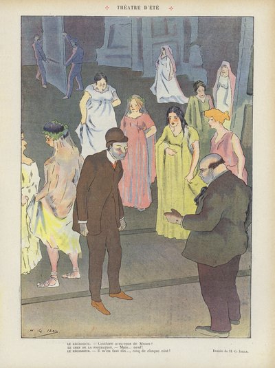 Illusztráció Le Rire alkotó: Henri Gabriel Ibels