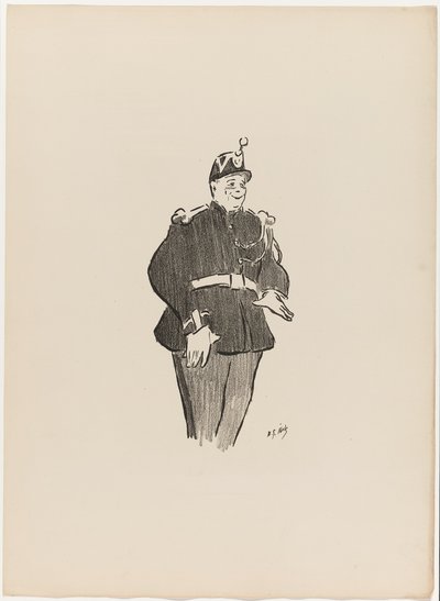 Polin, a Le Café-Concertből alkotó: Henri-Gabriel Ibels