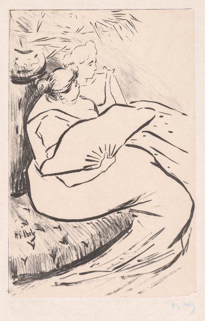 Ülő nő, kb. 1895-1900. alkotó: Henri Gabriel Ibels