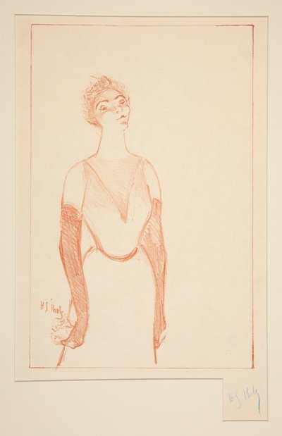 Yvette Guilbert alkotó: Henri-Gabriel Ibels