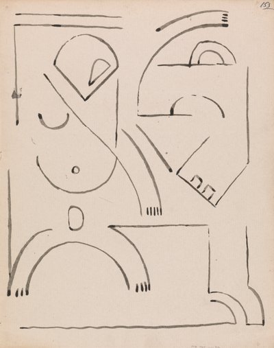 Absztrakt ábra összetétele alkotó: Henri Gaudier Brzeska