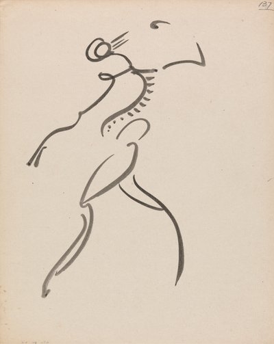 Táncoló figura, profilban alkotó: Henri Gaudier Brzeska