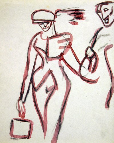 Promenader társával alkotó: Henri Gaudier-Brzeska
