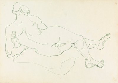 Fekvő női alak alkotó: Henri Gaudier-Brzeska