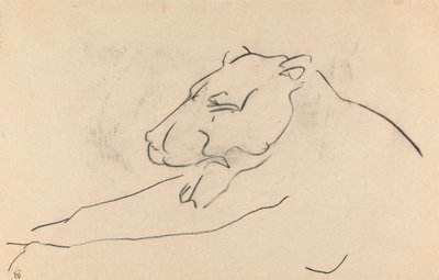 Fekvő Oroszlán alkotó: Henri Gaudier-Brzeska