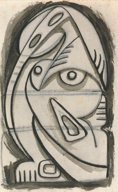 Ülő női alak domborműve alkotó: Henri Gaudier-Brzeska