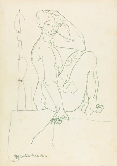 Ülő női alak alkotó: Henri Gaudier Brzeska