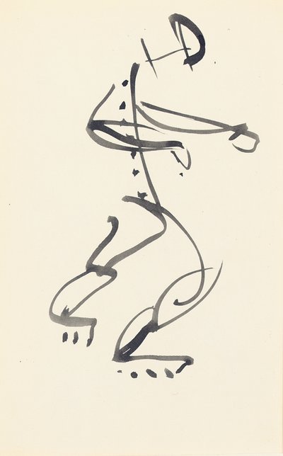 Tanulmány a "Red Stone Dancer" számára, 1914 alkotó: Henri Gaudier-Brzeska