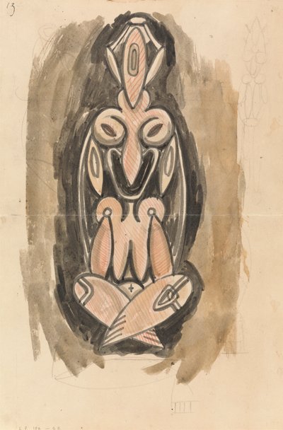 Tanulmány egy szoboroszlophoz alkotó: Henri Gaudier-Brzeska
