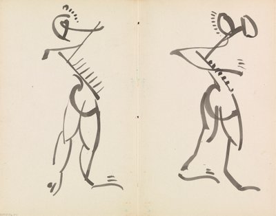 Két táncoló figura alkotó: Henri Gaudier-Brzeska