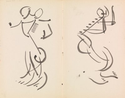 Két táncoló figura alkotó: Henri Gaudier-Brzeska