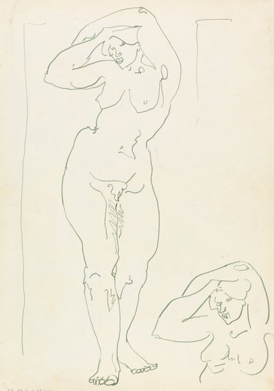 Két tanulmány egy női alakról alkotó: Henri Gaudier-Brzeska