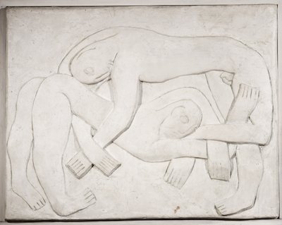 Birkózók, 1914; 1965 alkotó: Henri Gaudier-Brzeska