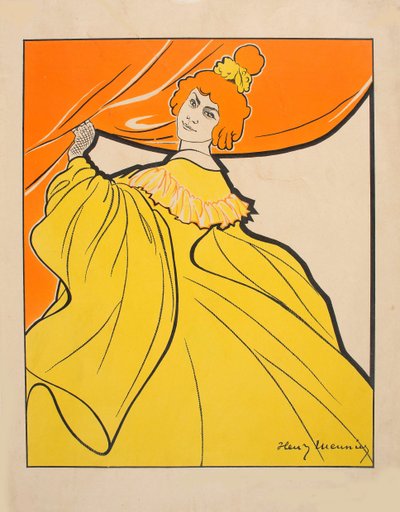 Odette Dulac, c. 1900. alkotó: Henri Georges Meunier