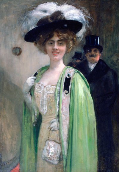 Egy rendezvényre érkező pár, 1872-1929 alkotó: Henri Gervex