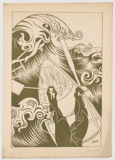 A hullám (La Vague) alkotó: Henri Gustave Jossot