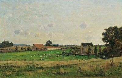 Saulce birtok (Dept. Gonne) alkotó: Henri-Joseph Harpignies