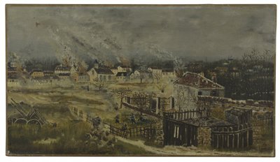 Schlacht von Champigny - Episode des Krieges von 1870, ca. 1882 von Henri J.F. (1844-1910) Rousseau