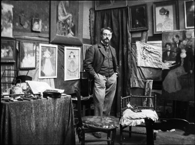 Henri Matisse Henri Evenepoel műhelyében, 1897. alkotó: Henri Jacques Edouard Evenepoel