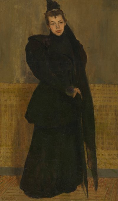 Louise a gyászban alkotó: Henri Jacques Edouard Evenepoel