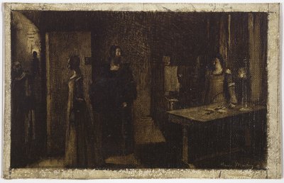 A feszület, 1887 körül (olaj, vászon) alkotó: Henri Jean Guillaume Martin