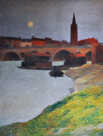 Toulouse látképe, 1900 körül (freskó) alkotó: Henri Jean Guillaume Martin