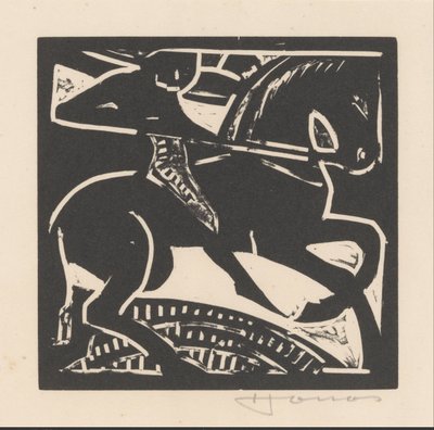 Lovas lovas alkotó: Henri Jonas (signed by artist)