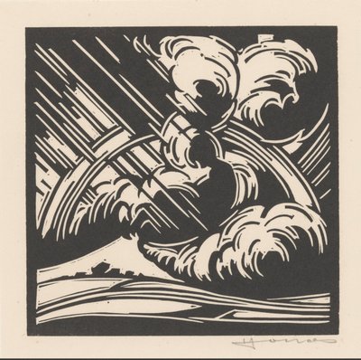 Vihar a táj felett alkotó: Henri Jonas (signed by artist)
